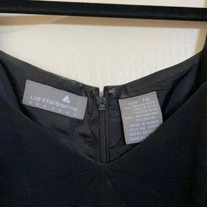 Liz Claiborne long dress with a front cut.